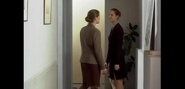  (softcore) Secretary teases her boss in the office